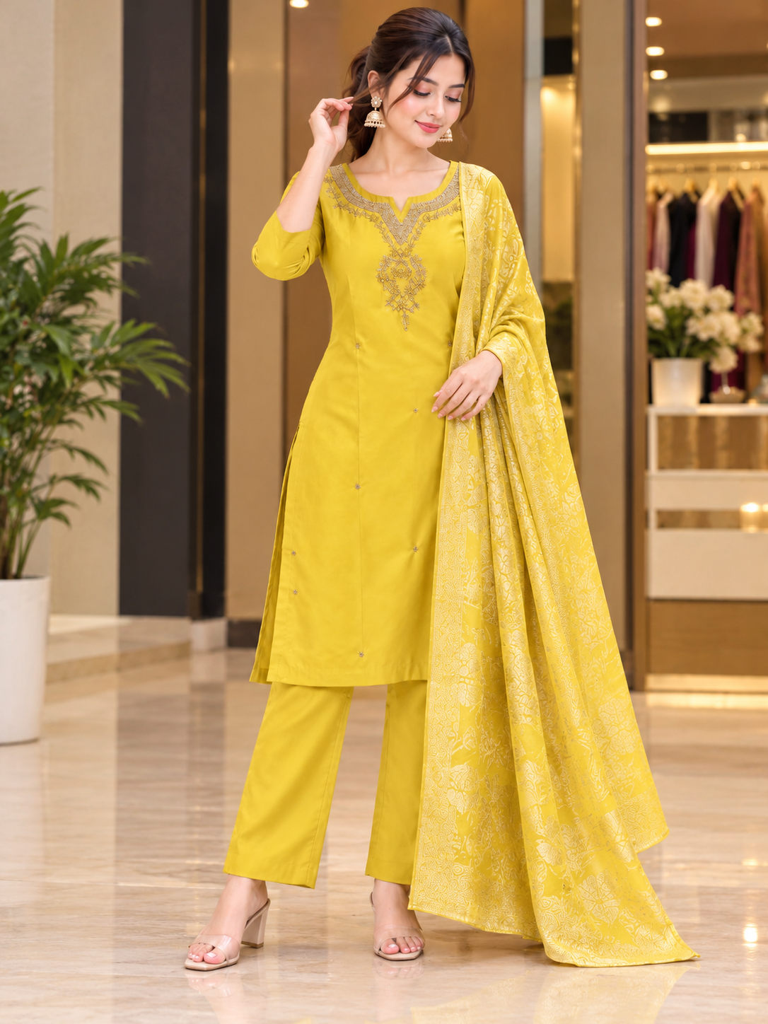 Kurti Pant Sets KPS1018